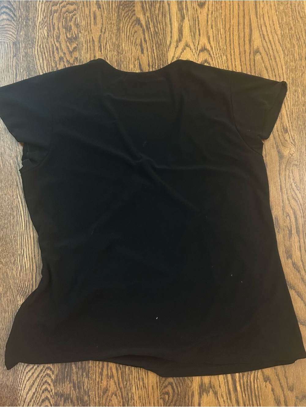 Vintage Cato Black O-Ring Draped Wrap Top - Picture 5 of 5